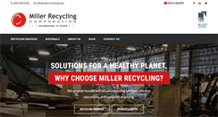Desktop Screenshot of millerrecycling.com